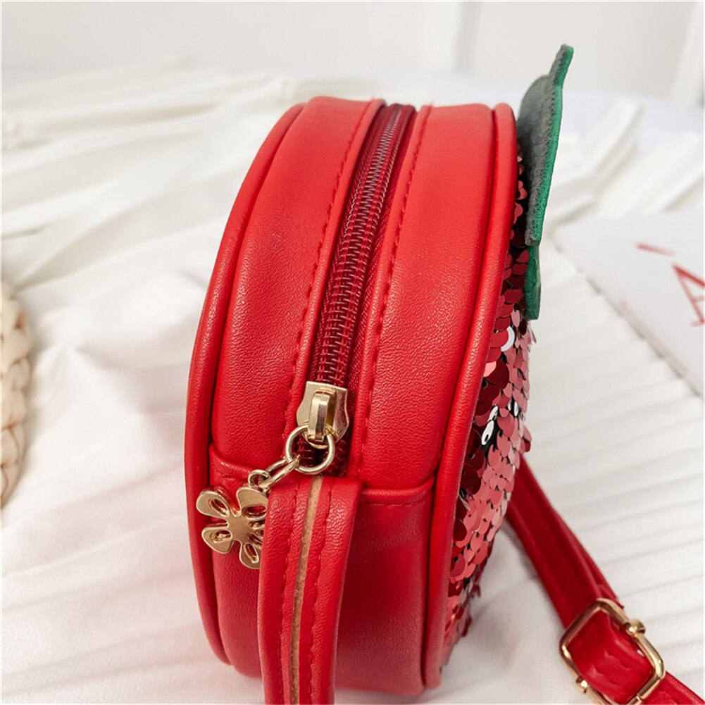 Baby Accessories Strawberry Pineapple Sequin Cross Bags Children Kid Girls Bling Bling Shoulder Messenger Fruit Bags
