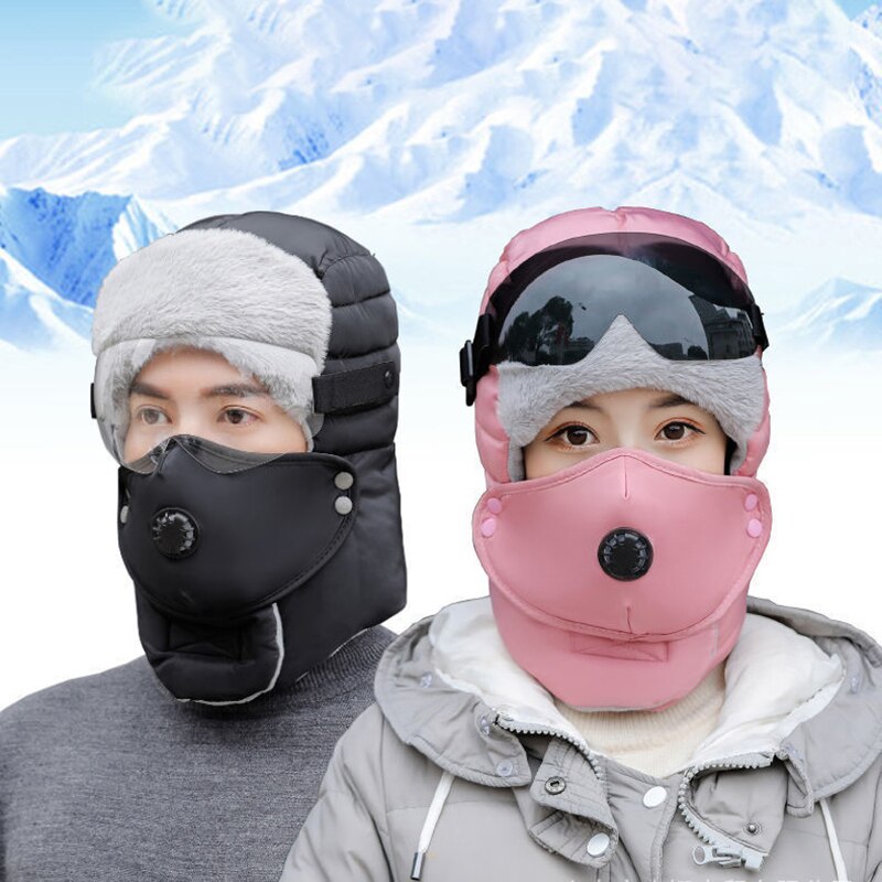 Warm Hood Cap Winter Hat Mannen Vrouwen Mode Bril Cover Waterdicht