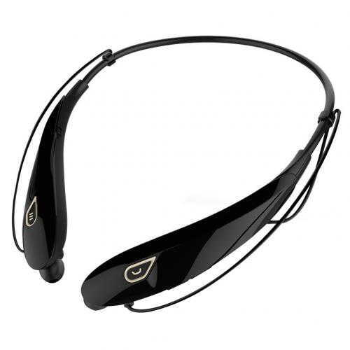 Y98 Draadloze Nekband Bluetooth Headset Stereo Muziek Grote Capaciteit Batterij Sport Fitness Fietsen Running Waterdichte Oortelefoon: Black   Gloden