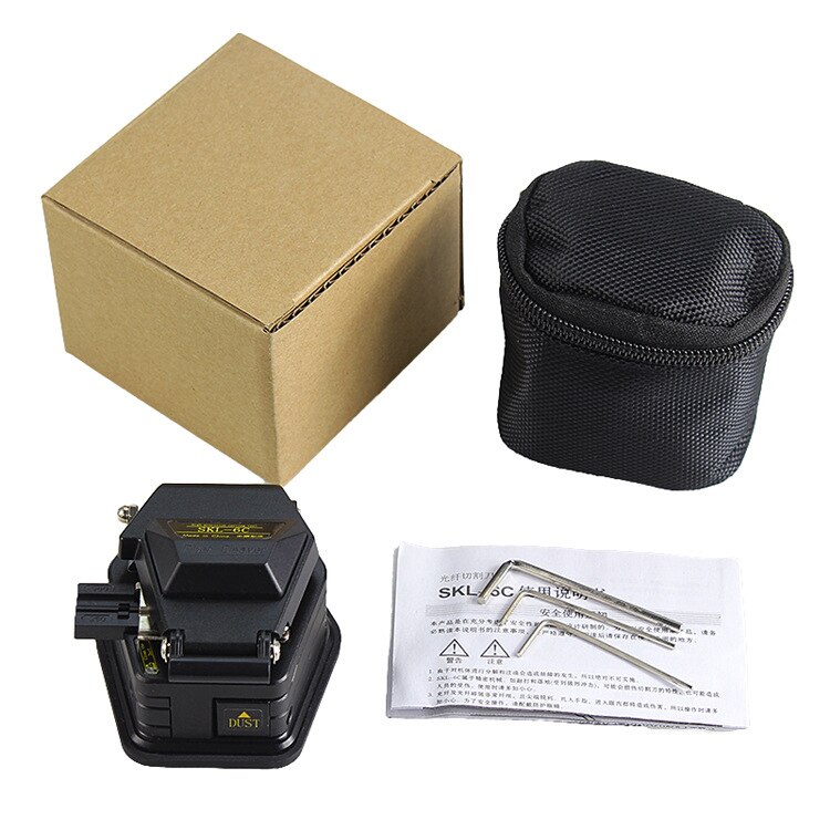 Fiber cleaver SKL-6C cable cutting knife FTTH fiber optic clipper tools cutter High Precision Fiber Cleavers 16 surfacece cutelo