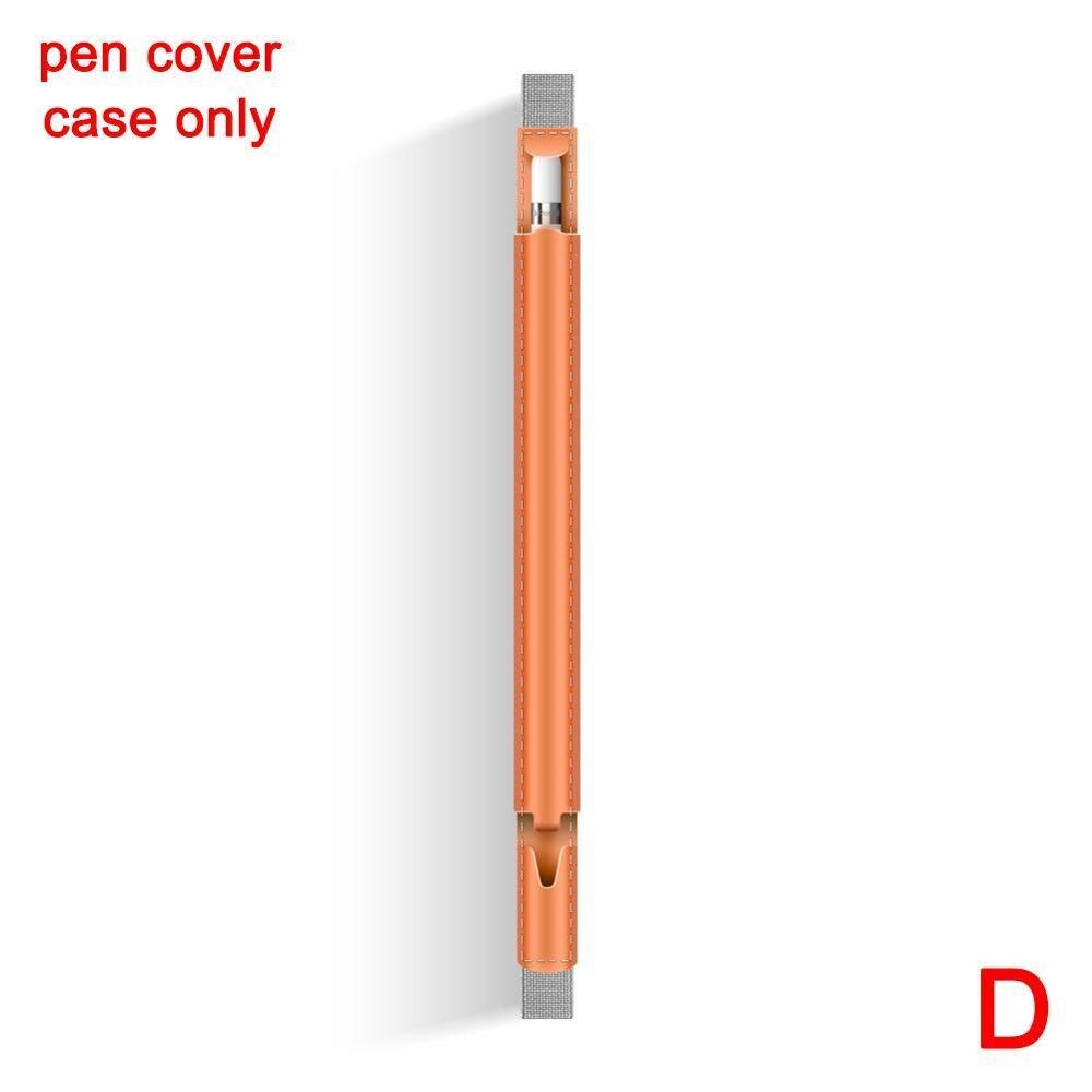 Étui en cuir pour stylet apple pencil 1/2, ipad pro, stylet tactile, housse de protection, étui externe portable  a1 u 6: D