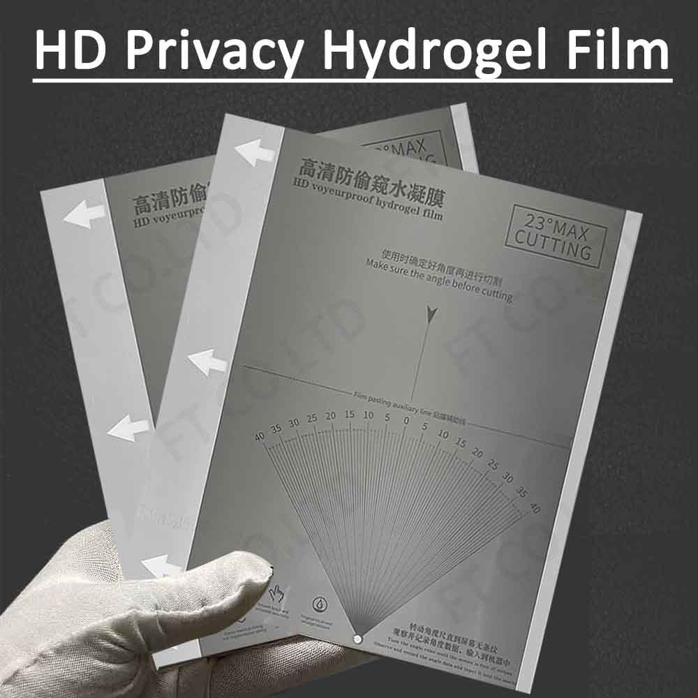 50pcs Hydrogel Film Privacy Screen Protector Matte HD Clear Sheet Anti-blue Ray Cellphone Movies for Auto Cut Machine Plotter