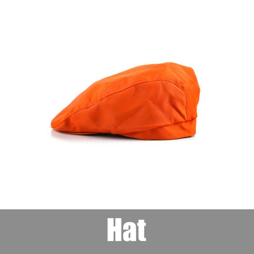 V kaula esiliinat naiset työvaatteet kokki kokki keittiömekko muoto ravintola kahvila tarjoilija parturi pikaruokakauppa tarjoilijan vaatteet: Oranssi hattu