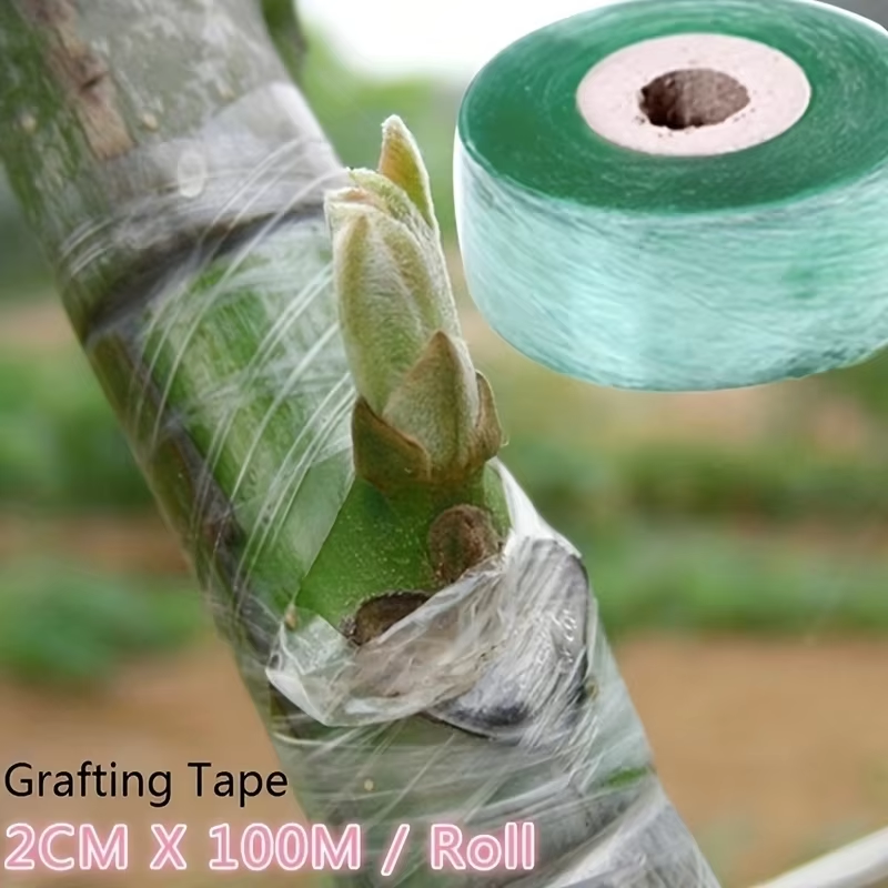 Cinta autoadhesiva de PE para injerto, película estirable para jardín, árboles, plantas, plántulas, vid, tomate, accesorios para injerto