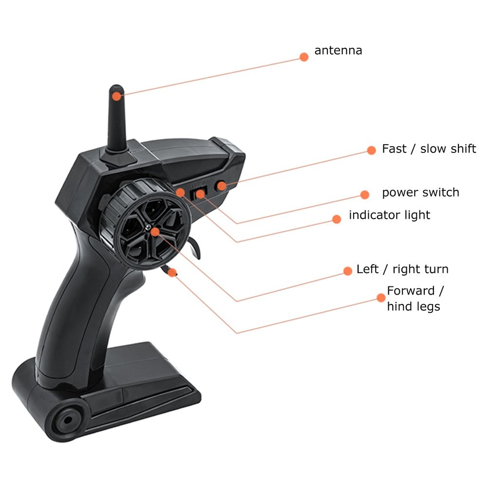 2,4G 4CH Mini RC hoch Geschwindigkeit Drift Motorrad Motorrad Modell mit Licht freundlicher Roboter RC Motorrad Spielzeug Schwarz Grau
