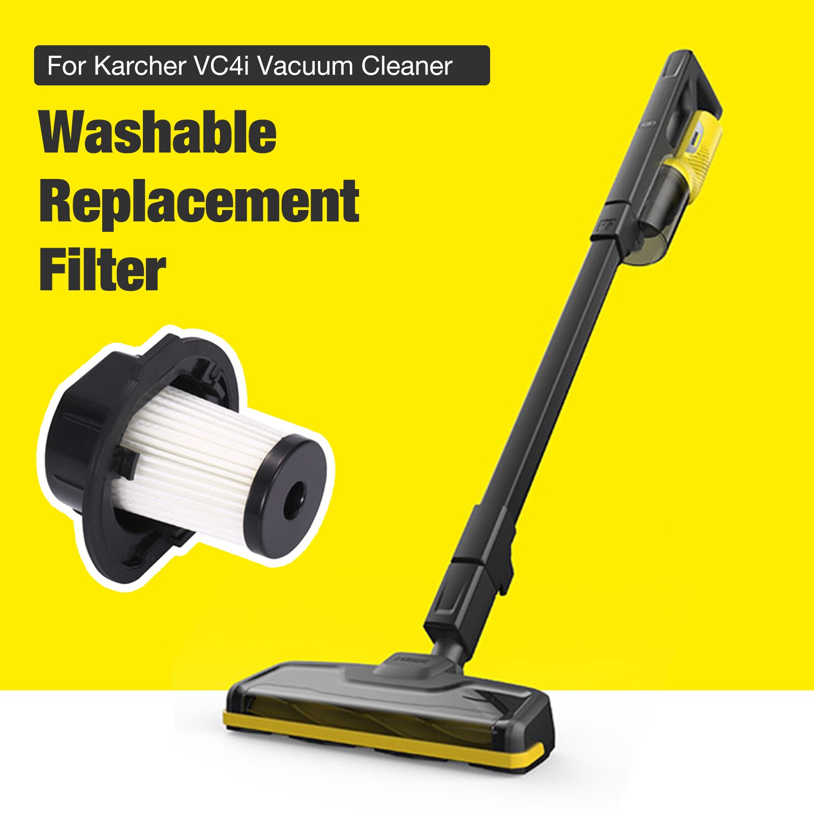 Replacement Vacuum Cleaner Dust HEPA Filter For Karcher VC4i VC 4i Stick Cordless Vacuum Cleaner Filters Spare Parts
