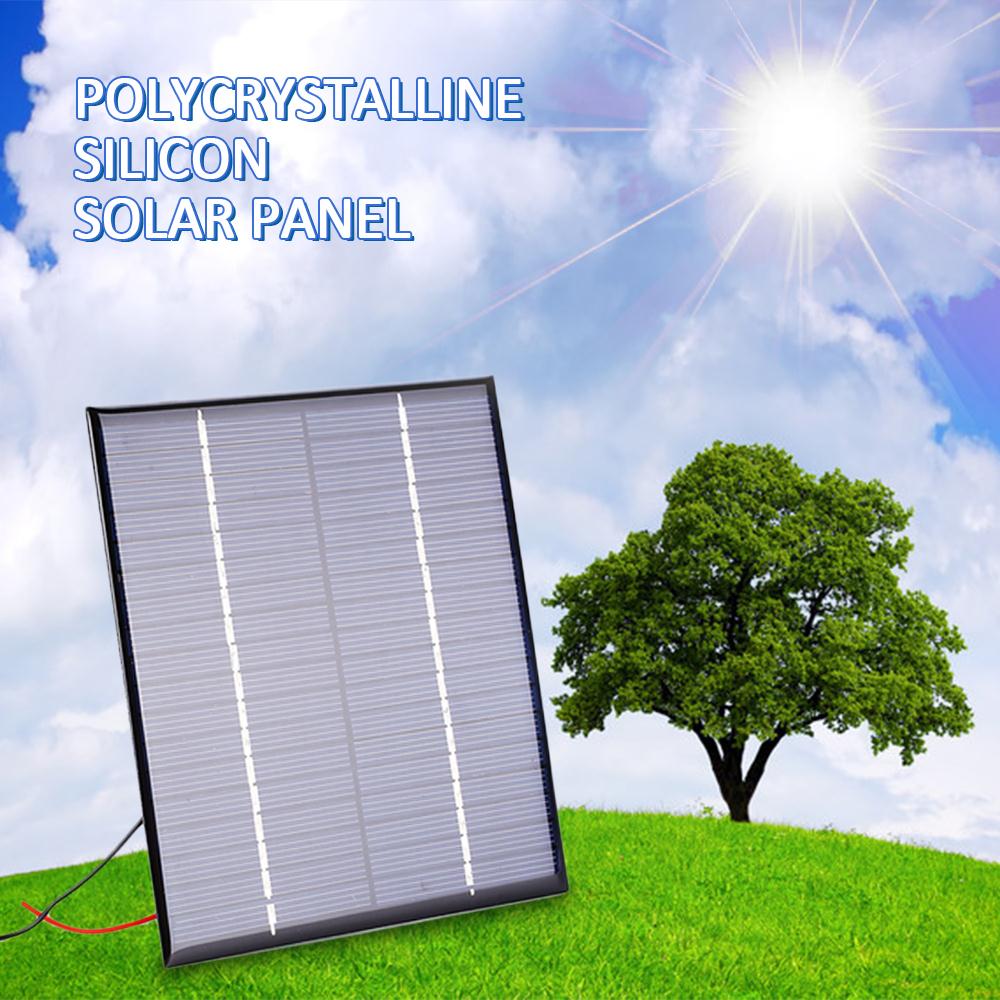 18v 2w polykrystallinsk solpanel energibesparende mini 110 × 136 × 3.0mm modul solkraft