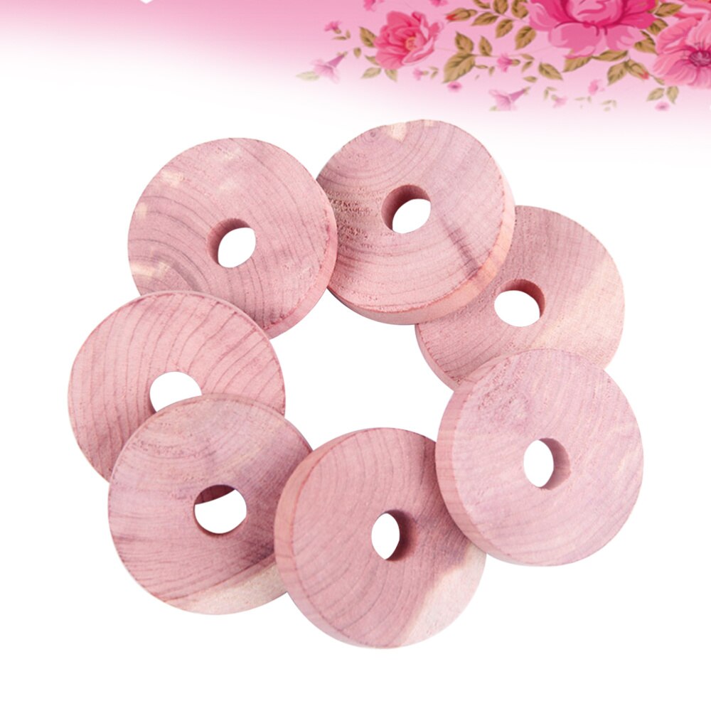 10pcs Round Natural Cedar Wood Balls Moth Repellent for Drawers Storage Boxes Closets