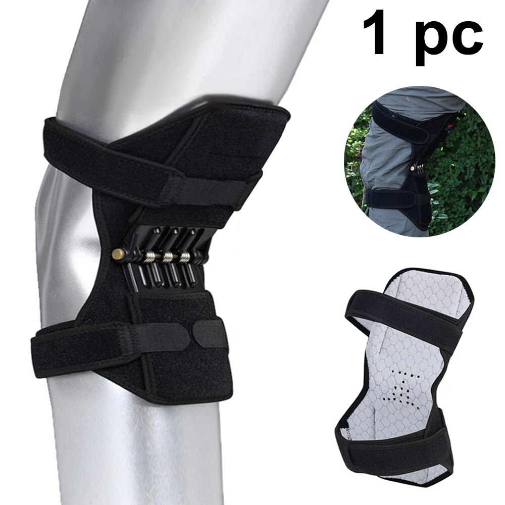 1Pc Knie Protector Joint Support Kniebeschermers Ademend Antislip Power Lift Knie Pads Rebound Kracht Knie Booster been Protector