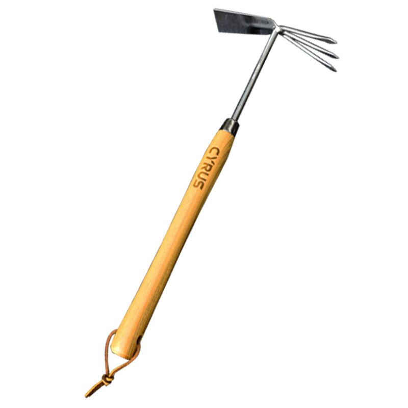 British Garden Tools Set Cultivating Planting Trowel Cultivator Shovels Spades Carbon Steel Wood Handle Transplanter: Medium cultivator