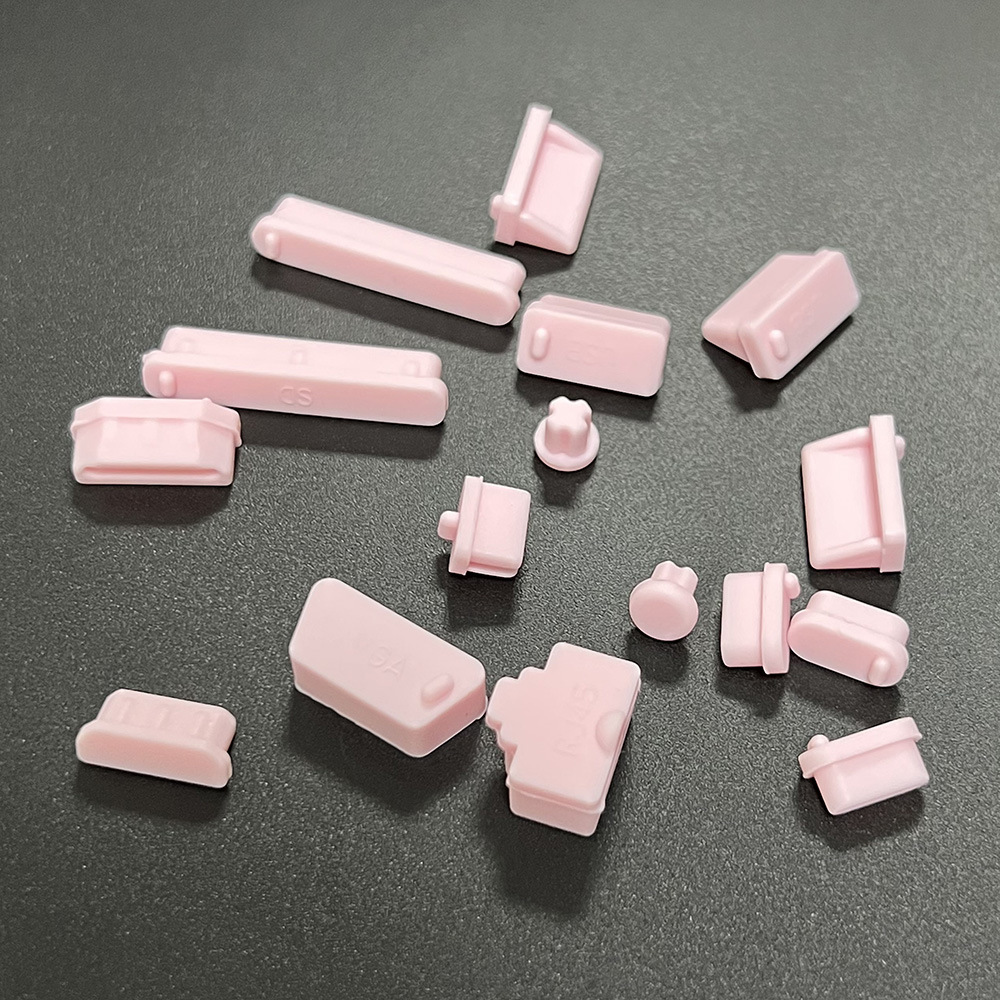 Universal Notebook Usb Silicone Anti Dust Plug16pcs Laptop Dustproof Stopper Dust Plug Usb Computer Interface Waterproof Cover: Pink