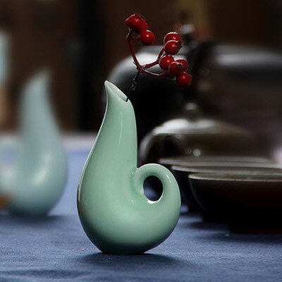 Celadon Flower Bottle Ceramic Home Accessories Decoration Pace Aquatic Celadon Flower Vase: Mei Ziqing