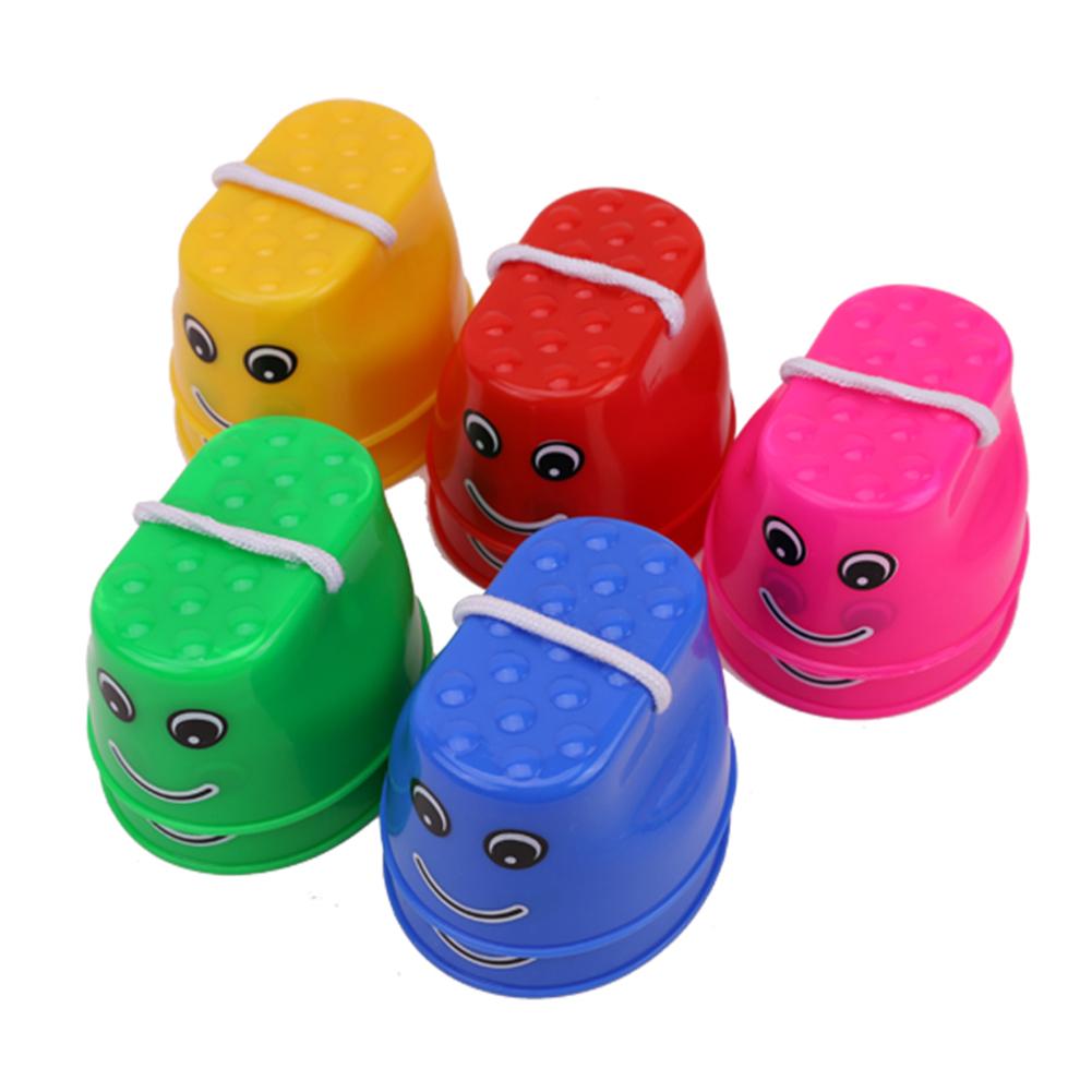 Zancos de plástico grueso para niños, juguetes de entrenamiento para saltar al aire libre, , portátil, de seguridad, equilibrio, 1 par