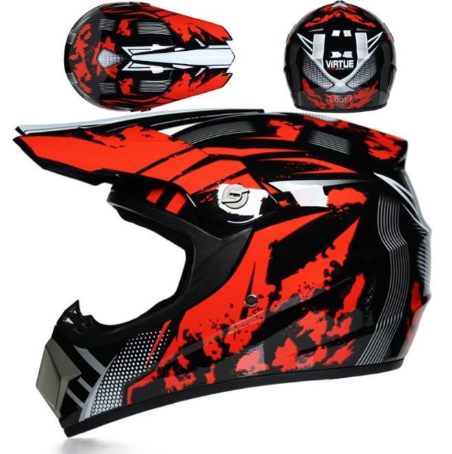 Child Youth Motocross Body Protect Armor Vest Downhill Mountain bike Knee Elbow Guard: only helmet 6 / height(0.85-1.3)