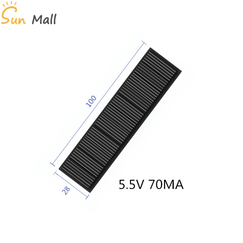 Mini Mono Solar- Tafel 5 V 70MA für DIY Spielzeug/Solar- Rasen Licht Sensor Lichter/Solar- Taschenlampe 5,5 V