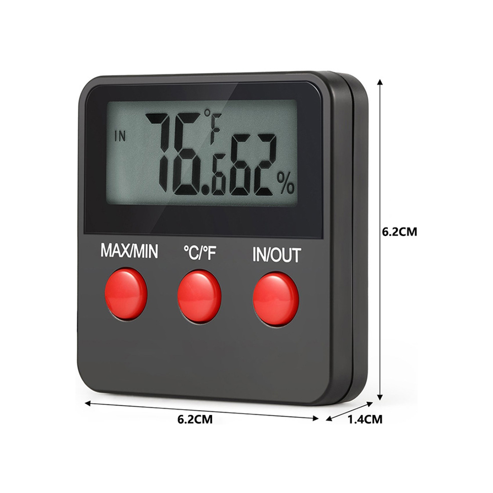 Elektronisk termometer hygrometer digital lcd-display temp fuktighetsmätare för ägginkubator reptiltankar terrarier