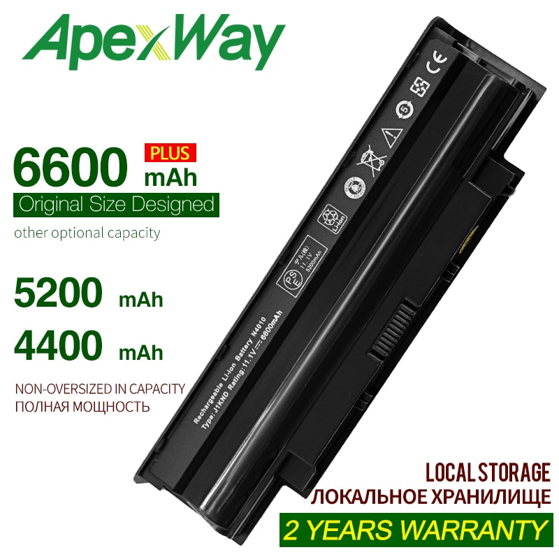 11.1V 6 Cells J1KND Laptop Battery for Dell inspiron M411R M501 M501R M511R N3010 N3110 N4010 N5010 N5110 N4010D-158 N4050