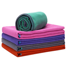Skridsikker solid yoga tæppe beskyttelsesmåtte håndklæde indendørs dansepude pilates fitness klud
