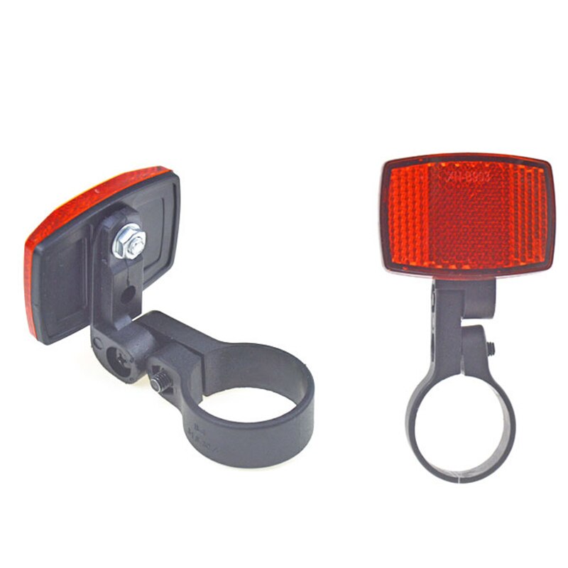 Vakmanschap Fiets Reflectoren Voor & Achter Set Mountainbike Nacht Waarschuwing Plastic Plaat Fiets Accessoire Eenvoudige Installatie