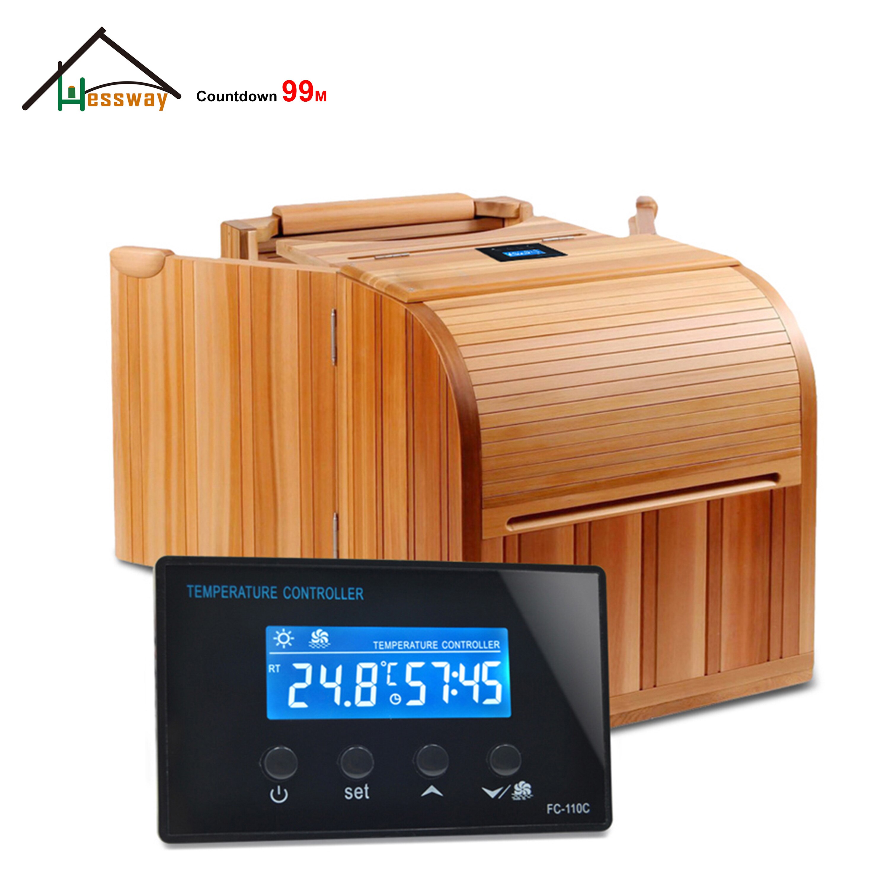 Mini controlador de temperatura para Sauna, dispositivo Digital LCD con Spa para pies