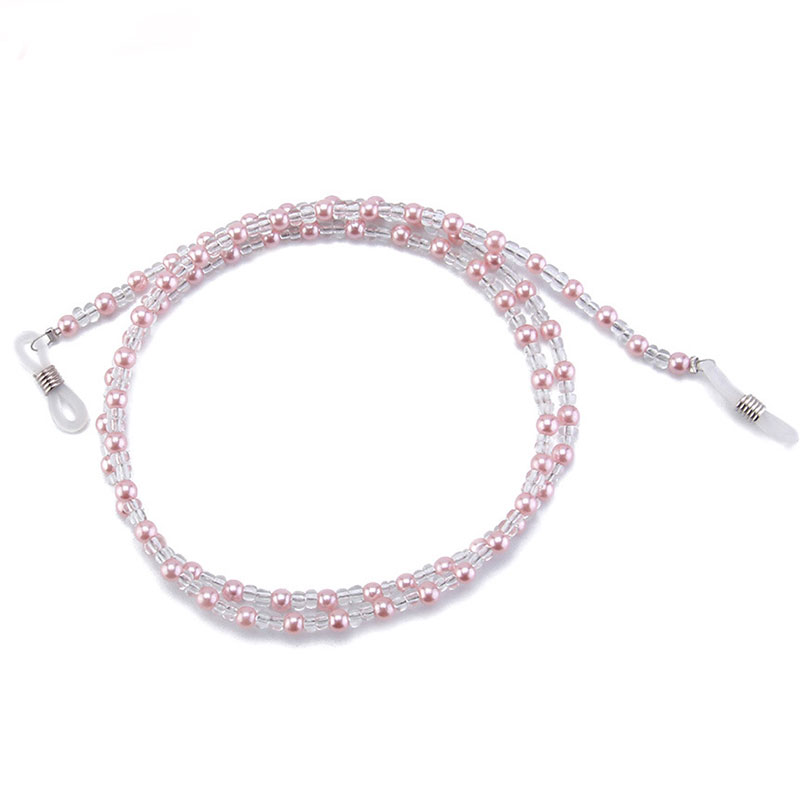 Crystal Cherry Glasses Chain Cute Transparent Beads Pearl Mask Chain Neck Straps Sunglasses Lanyard Women Jewelry: A4