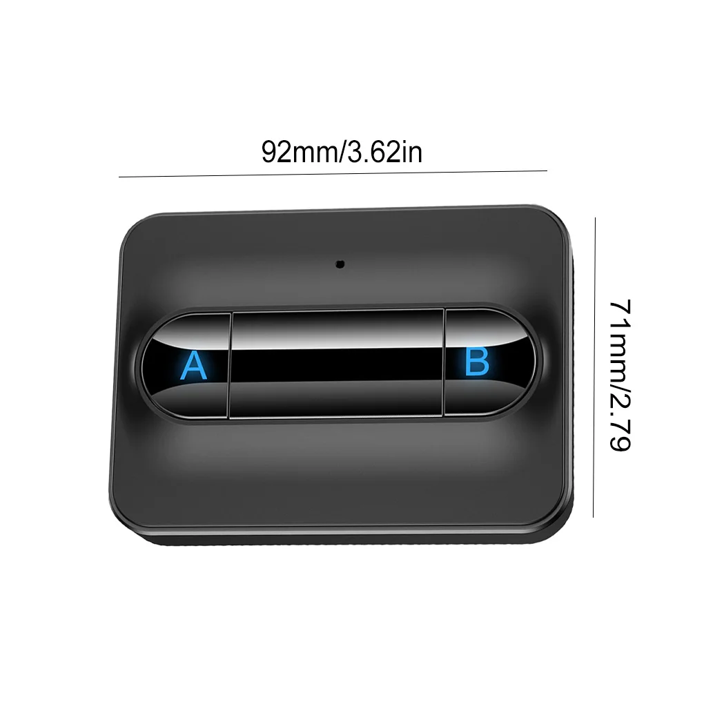 Multipoint Bluetooth 5.0 Audio- Absender 3,5 mm AUX RCA niedrig Latenz Stereo kabellos Adapter anschließen 2 Kopfhörer für TV PC Kasten