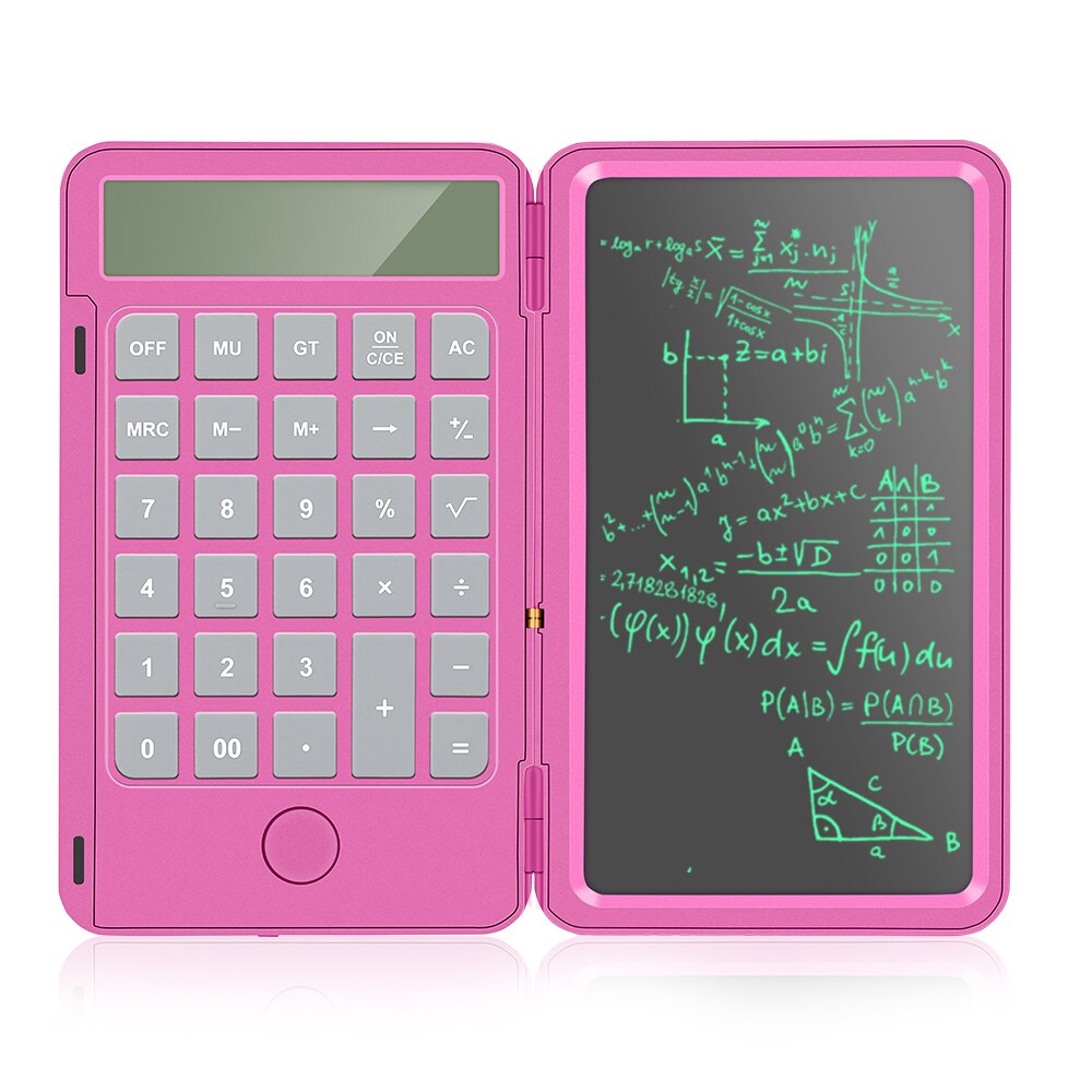 2 w 1 6.5 ''akumulator kalkulator pisanie tablet przenośny inteligentny LCD grafiki pisma Podkładka pokładzie rysunek tablet bez papieru: Czerwony