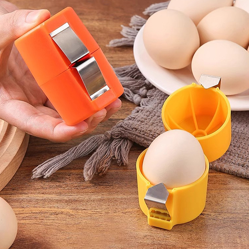 7.3*5 cm -selling Eierschaal Cutter Eierklopper Ruwe Ei Separator Handheld Eierschaal Opener Draagbare Keuken bakken Tool 1 st