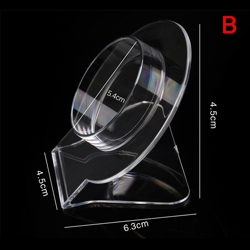 Acrylic Bracelet Jewelry Wrist Watch Display Rack Holder Show Case Stand Tool Clear Plastic Display: B