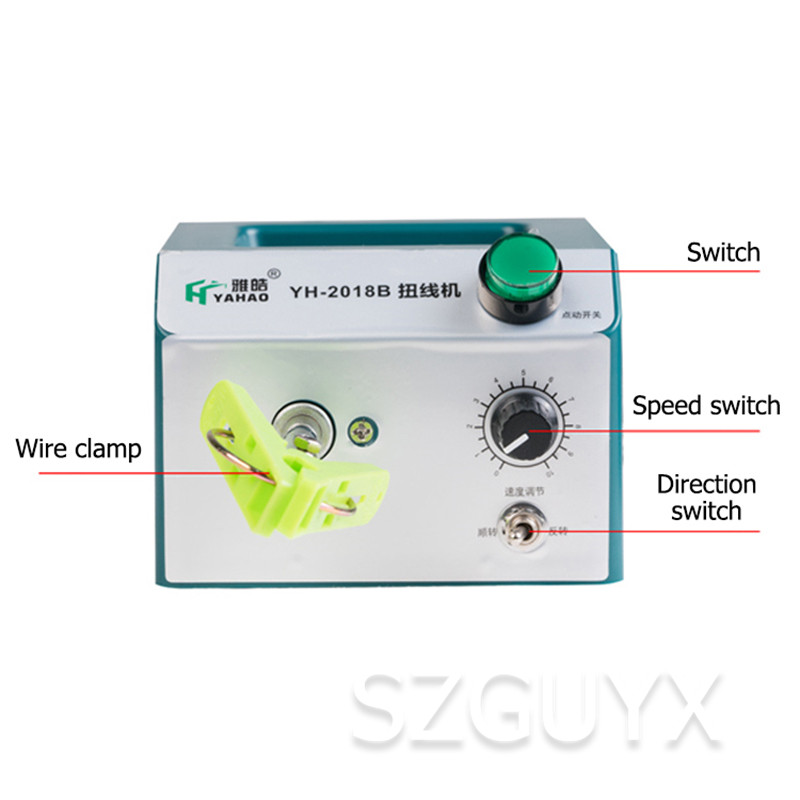 Adjustable speed electric twisting machine positive and negative shielded wire twisted pair braided wire winding machine