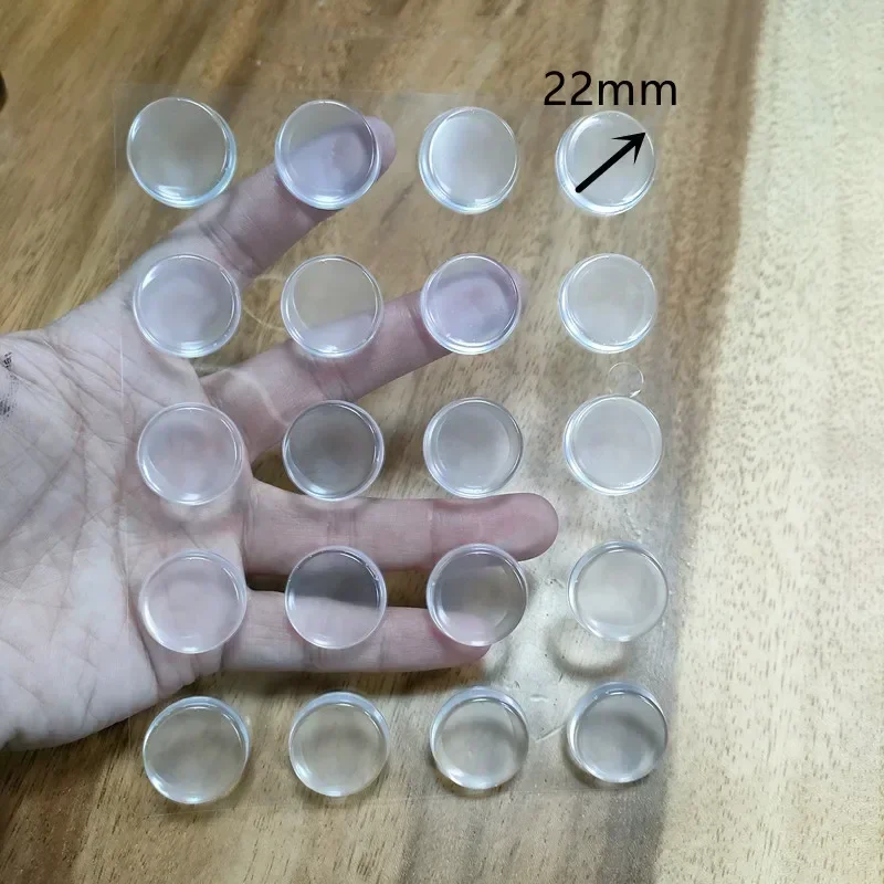 1 Blatt selbstklebende Puffer-Pads, Silikon-Türstopper, Schrank-Stoßstangen, Wandschutz, Möbel, Kühlschrank, Anti-Crash-Pad: WHITE
