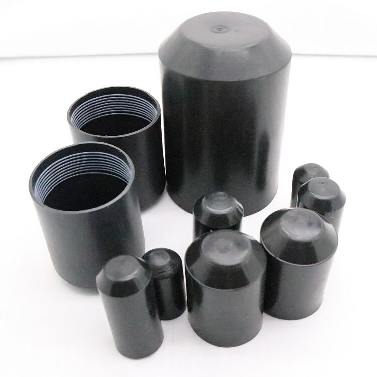 Heat Shrink End Seal Cap Dia 15mm x 40mm Length Cable Sleeve Adhesive Glue Lined Insulate Wrap Wire Protect Cover Bottom 35KV