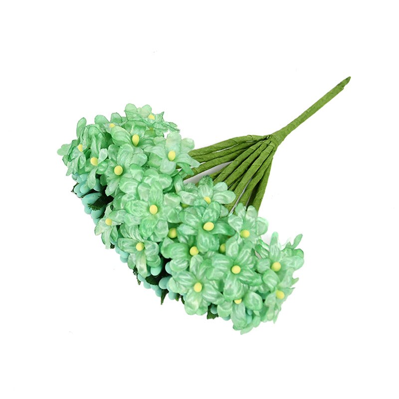 Ramo de margaritas artificiales para decoración de fiestas, ramo de flores de seda pequeña para boda, corona de bricolaje para el hogar, caja de , suministros de álbum de recortes, 12/36 piezas: 36pcs / B13