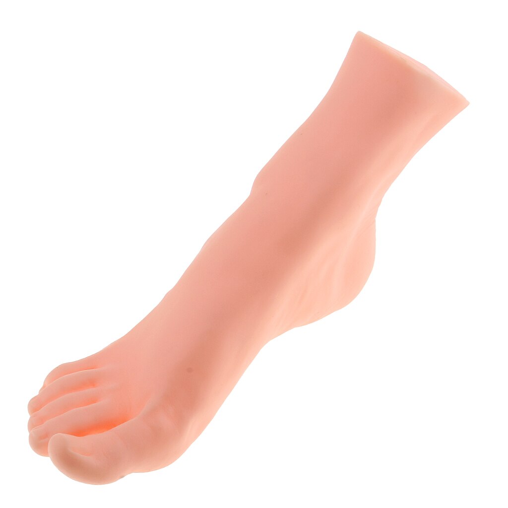 Silicone 9'' Male Right Foot Mannequin Model For Short Stocking Display