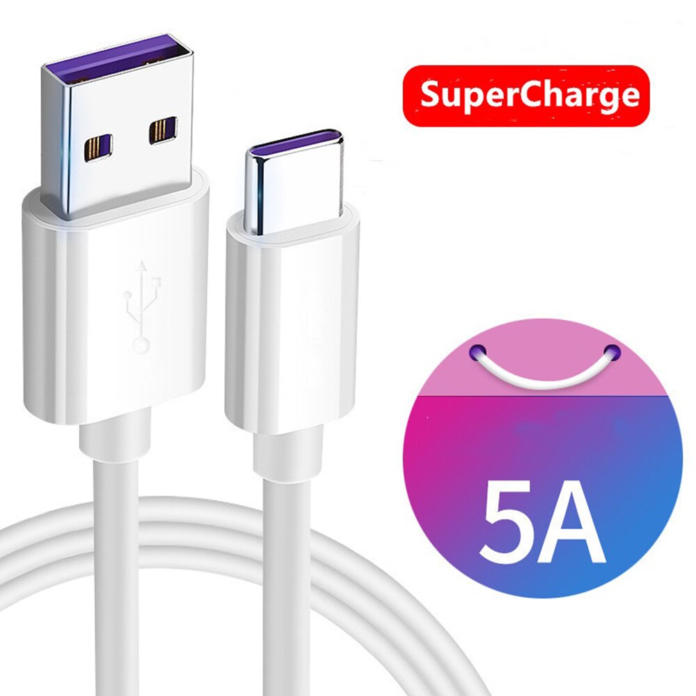 5A USB typu C kabel robić Huawei P20 Lite Honor 10 9 zawodowiec 3.1 szybkiego ładowania przewód danych ładowarka robić telefonu Samsung S9 redmi Uwaga 7: 1 m