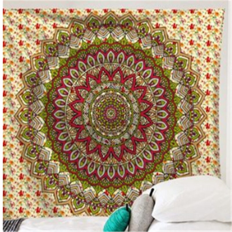 Mandala Tapestry Wall Hanging Boho Decor Wall Cloth Tapestries Psychedelic Hippie Night Moon Tapestry Mandala Wall Carpet: Brown