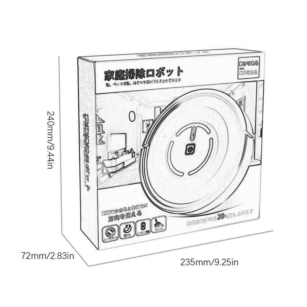 Intelligent Sweeping Robot Household Hair Cleaner Rechargeable Automatic Cleaning Machine Automatic Steering