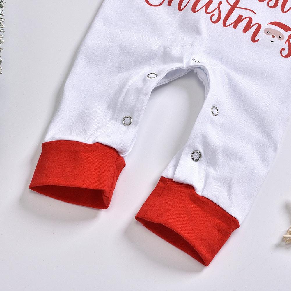 Pelele a rayas con dibujos y letras de Navidad para bebé, niño y niña, mono, ropa de manga larga, traje de invierno para bebé, ropa de Navidad