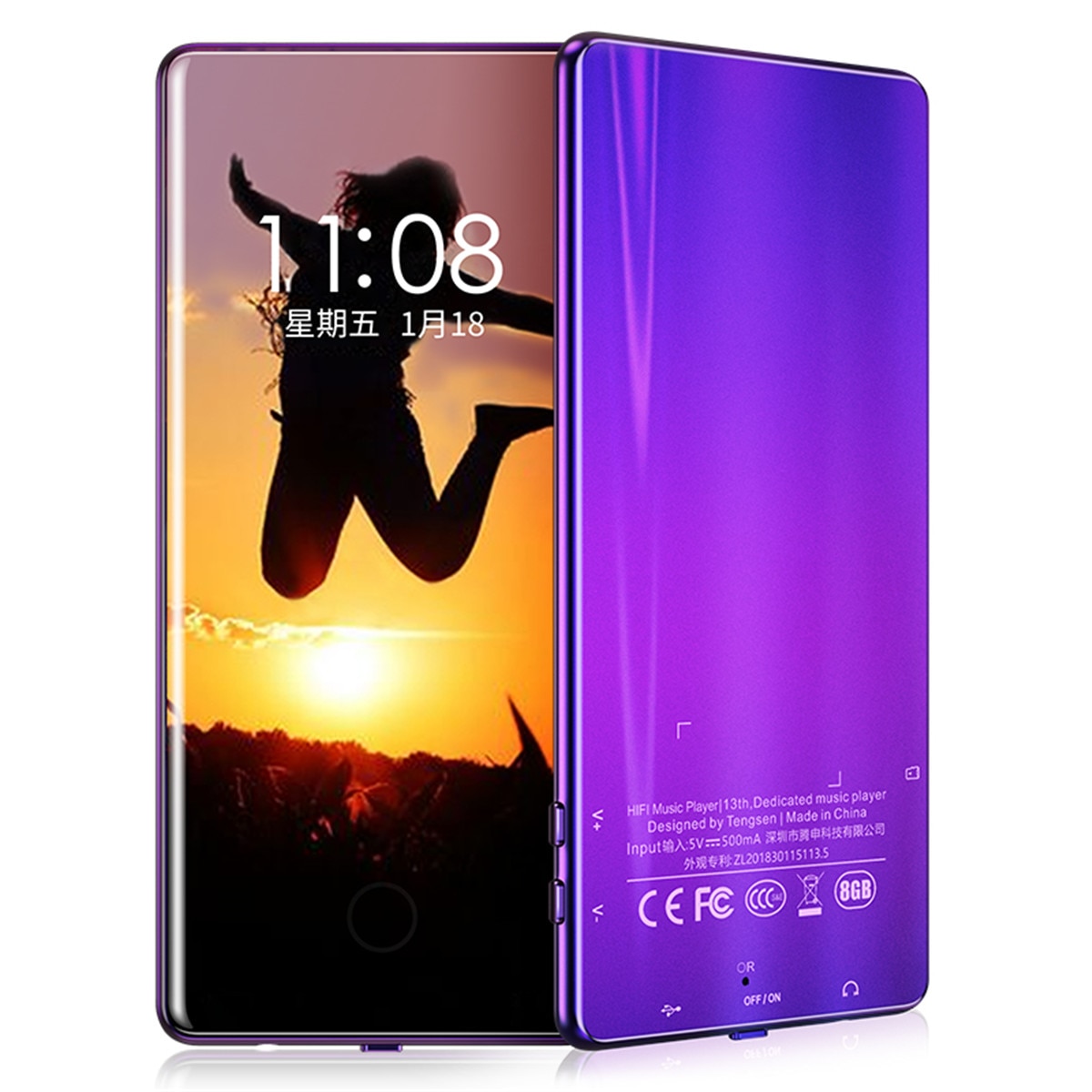 IQQ C18 MP3 Player - 16GB - 3.0" Screen - Bluetooth 5.0 - Lossless Audio - FM Radio - E-book - Voice Recorder