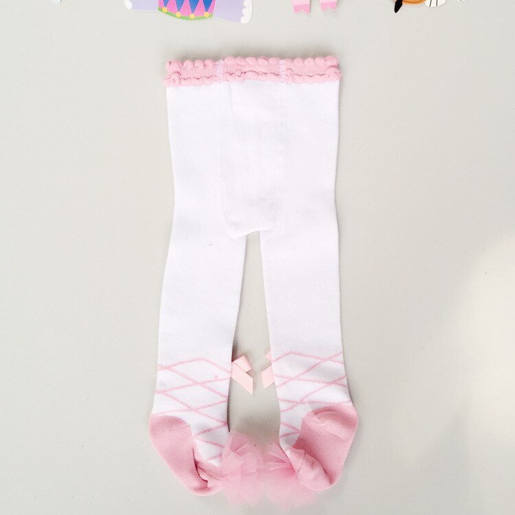 Vêtements d'hiver pour jolies filles | Leggings de danse à rayures, avec nœud en dentelle, vêtements pour petites filles de 0 à 36M