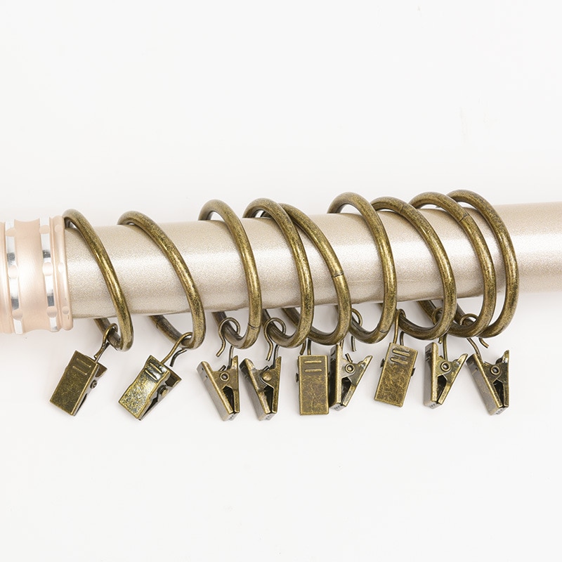 10 Pcs Metall Vorhang Clip Vorhang Ring Schnalle Vorhang Clip Haken Ringe Schellen Gardinen Clips Bad Vorhang Rod Clips Zubehör