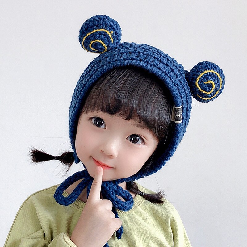 Snail Hat Beanies Knitted Winter Hat Solid Hip-hop Skullies Knitted Hat Cap Costume Accessory Warm Winter Lovely Christmas