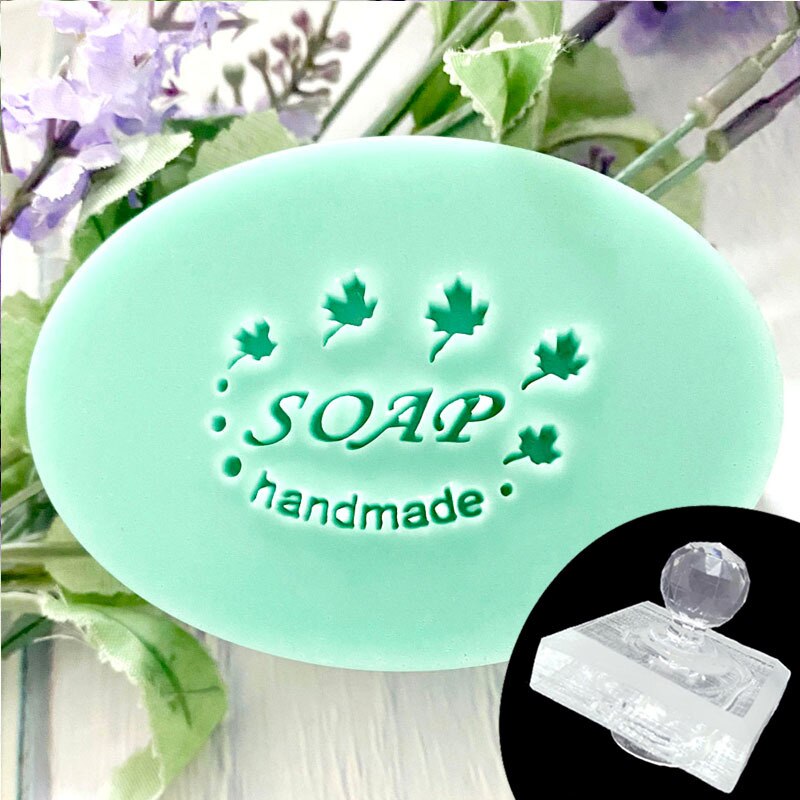 Plants HANDMADE SOAP Series Soap Stamp For Soap Making Stamp DIY Handmade Crafts Transparent Resin Seal: Orange