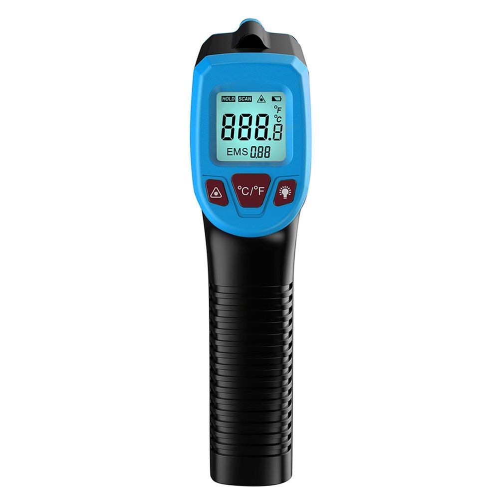 Infrared Thermometer C/F Non Contact Pyrometer GM320 Industrial Digital IR Temperature Meter -50~380/-50~600℃ degree Celsius: -50-600 Blue