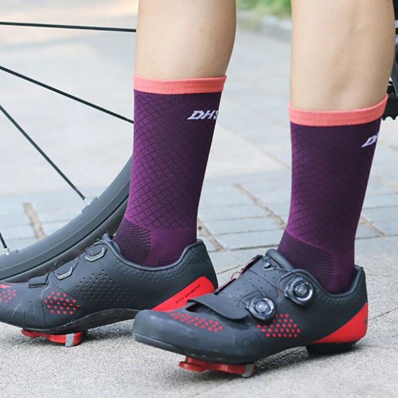 Lente Zomer Fietsen Sokken Professionele Running Compressie Sport Sokken Slijtvast Deodorant Zweet Sokken QTW013