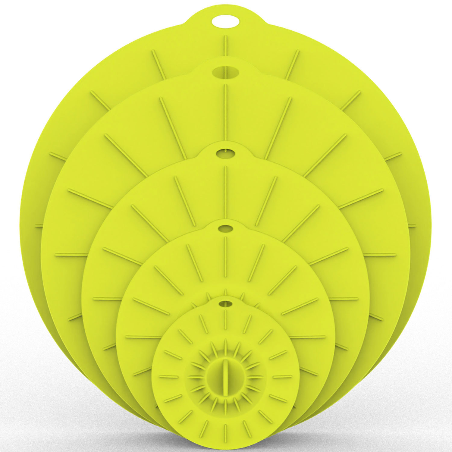 Juego de tapas de silicona para cuencos de microondas, utensilios de cocina, envoltura de alimentos, de succión, 5 unids/set: A