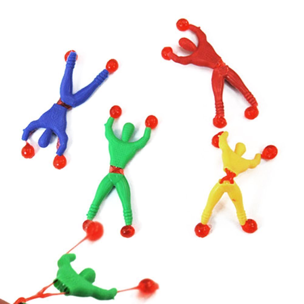 10 stk sticky wall climber klatring mænd nyhed børn legetøj tilfældig farve