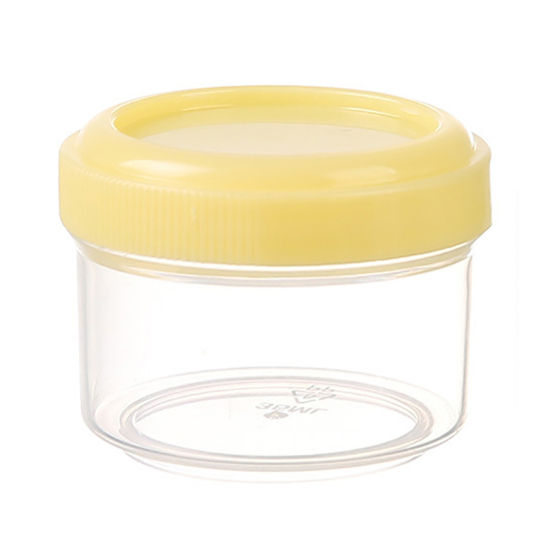 4Pcs Transparent Mini Plastic Sauce Bottle 35ML Reusable Seasoning Box Seasoning Jar For Student Office Workers Kitchen Tool: Light Grey