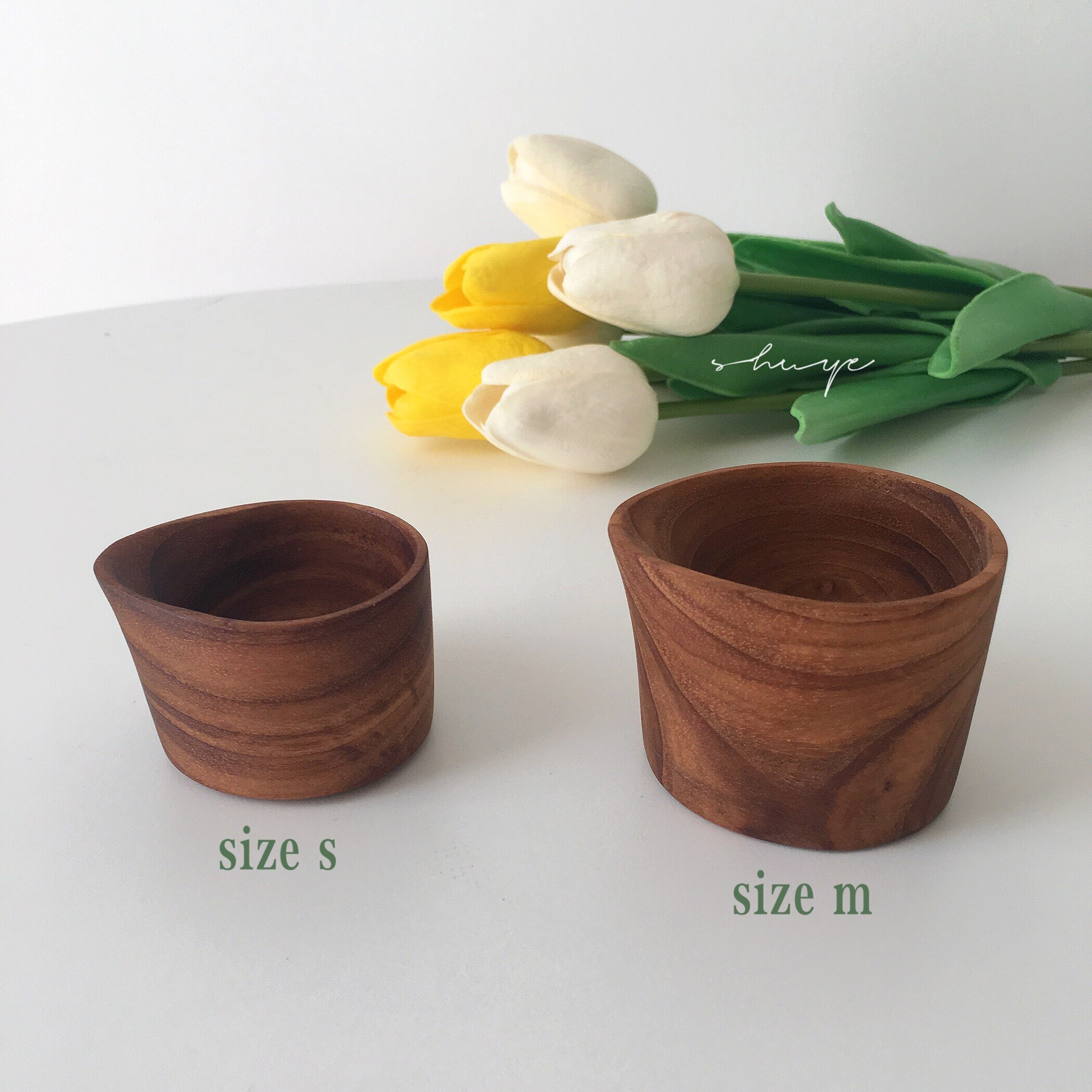 Mini houten koffiemelkkannetje keukengerei koffieapparaat praktische koffie melk sap thee mokken thuiskantoor kan sap bevatten  la559: 2 stuks s en m