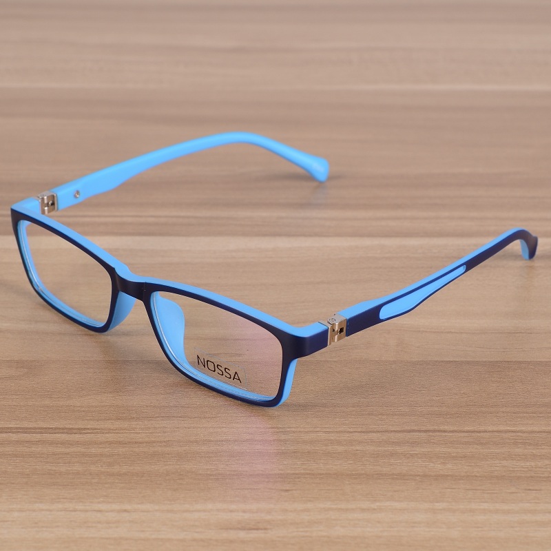 NOSSA TR90 Children Optical Frame Eyewear Eyeglasses Girls Boys Kids Myopia Glasses Frames Kids Eyeglasses Frame: Blue